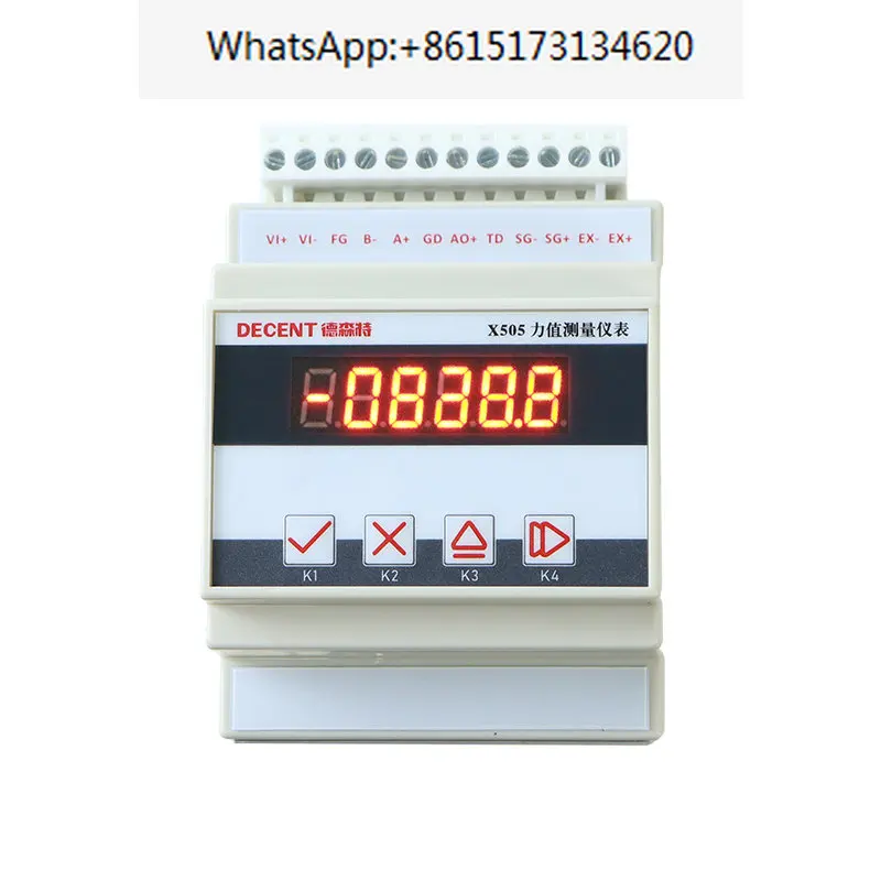 

Ocean X505 weighing transmitter, weight and force sensor signal amplifier, 485 communication ± 10v guide rail