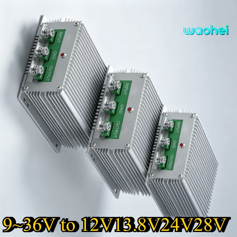 9-36V to12V13.8V24V28V36V50A60A 30-60V to 36V DC Power Converter Inverter Transformer Voltage Regulator Wide Voltage Input ROHS