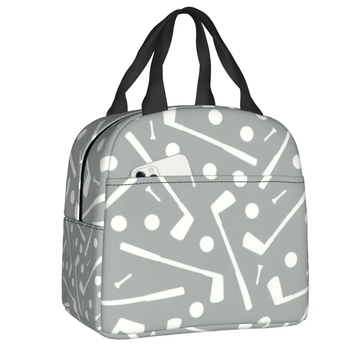 Golf Ball Sports Insulated Lunch Bags for Outdoor Picnic Golfer Lover Resuable Cooler Thermal Bento Box Women Kids Thermal Bags