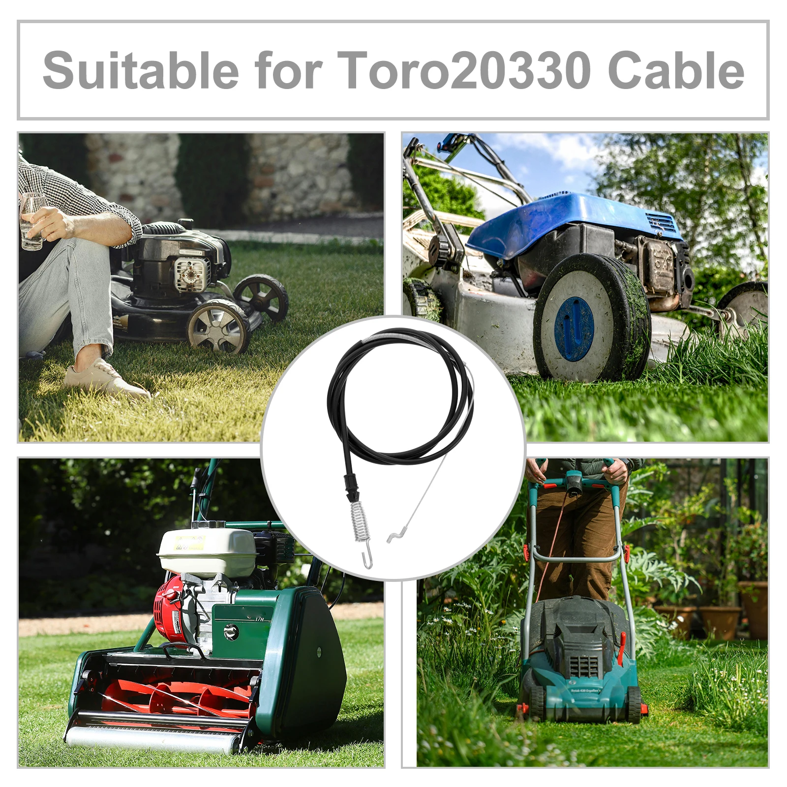 

Reusable Traction Control Cable for Garden Mower Stable Performance Lawn Tractor Accessories Repair Kit Toro 20330