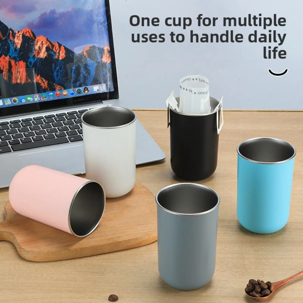 

Stainless Steel 304 Toothbrush Holder Cup for Mouthwash Bathroom Organizer for Couples Students Dorm Room Storage Solution