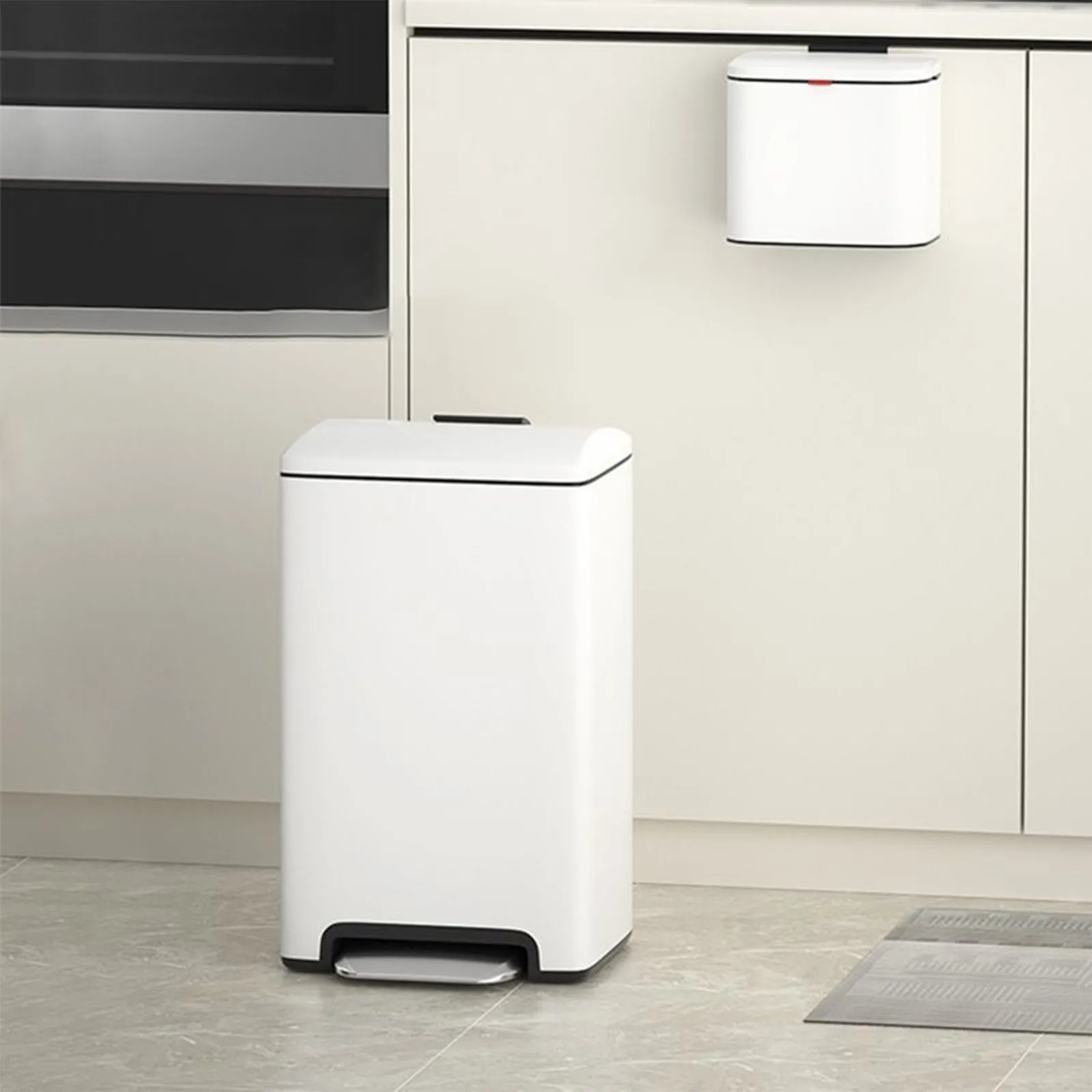 

Household Trash Can With Lid Pedal Trash Can Suitable For Living Room Bathroom Kitchen Bedroom And Office
