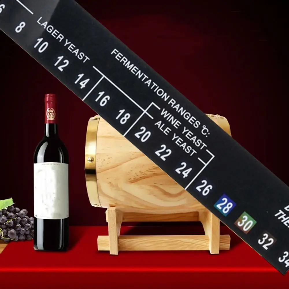 2C إلى 36C أداة تخمير مفيدة المواد اللاصقة قطاع المشروب ميزان الحرارة ملصق التخمير الرقمي النبيذ الأرواح