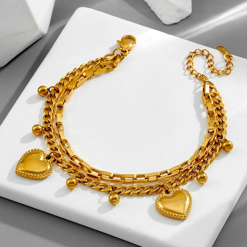 أزياء الحب فراشة تصميم هندسي قلادة سوار المرأة التيتانيوم الصلب لا يتلاشى مجوهرات عيد الحب هدية عيد ميلاد