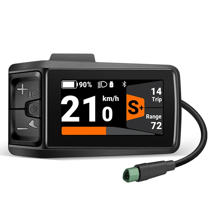 BAFANG Display C080 Bluetooth 1,9-Zoll-TFT-Bildschirm Tachometer & Computer mit Typ-C-Anschluss für BAFANG Motor CAN-Protokoll 5PIN