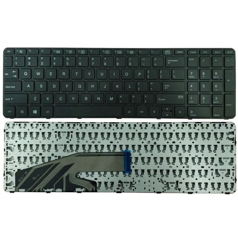 

New Keyboard US English W/frame For HP ProBook 450 G3 455 G3 470 G3 No Pointer