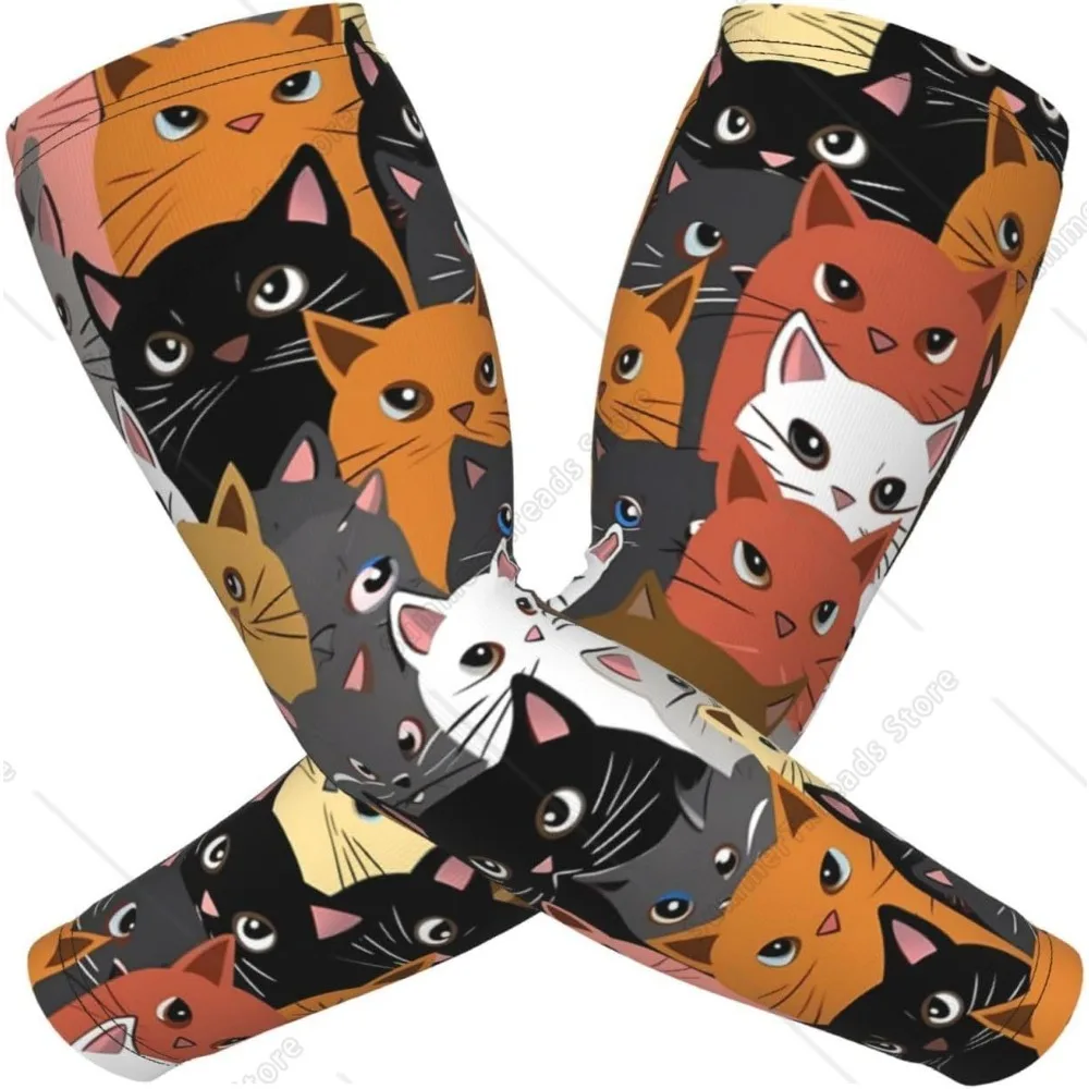 

Египетский глаз Гора, охлаждающие рукава, чехол для защиты от УФ-солнца для женщин, рукава для гольфа, 1 пара с пальцами