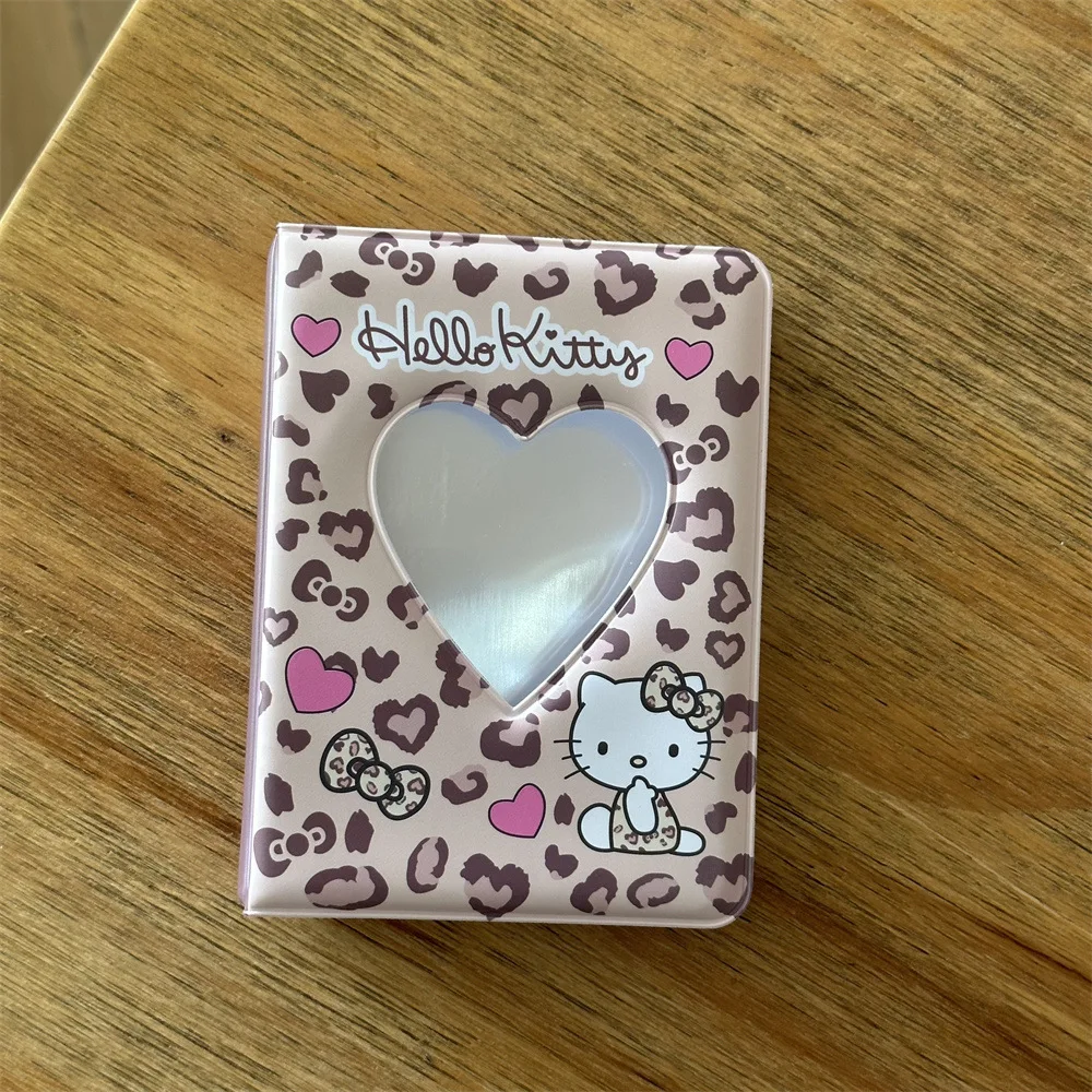 

Sanrio Hello Kitty Ретро Леопардовый принт 3-дюймовая Звезда Маленькая карточка Polaroid Книга для хранения KT Cat Card Book Можно вместить 40 шт. Фотоподарки