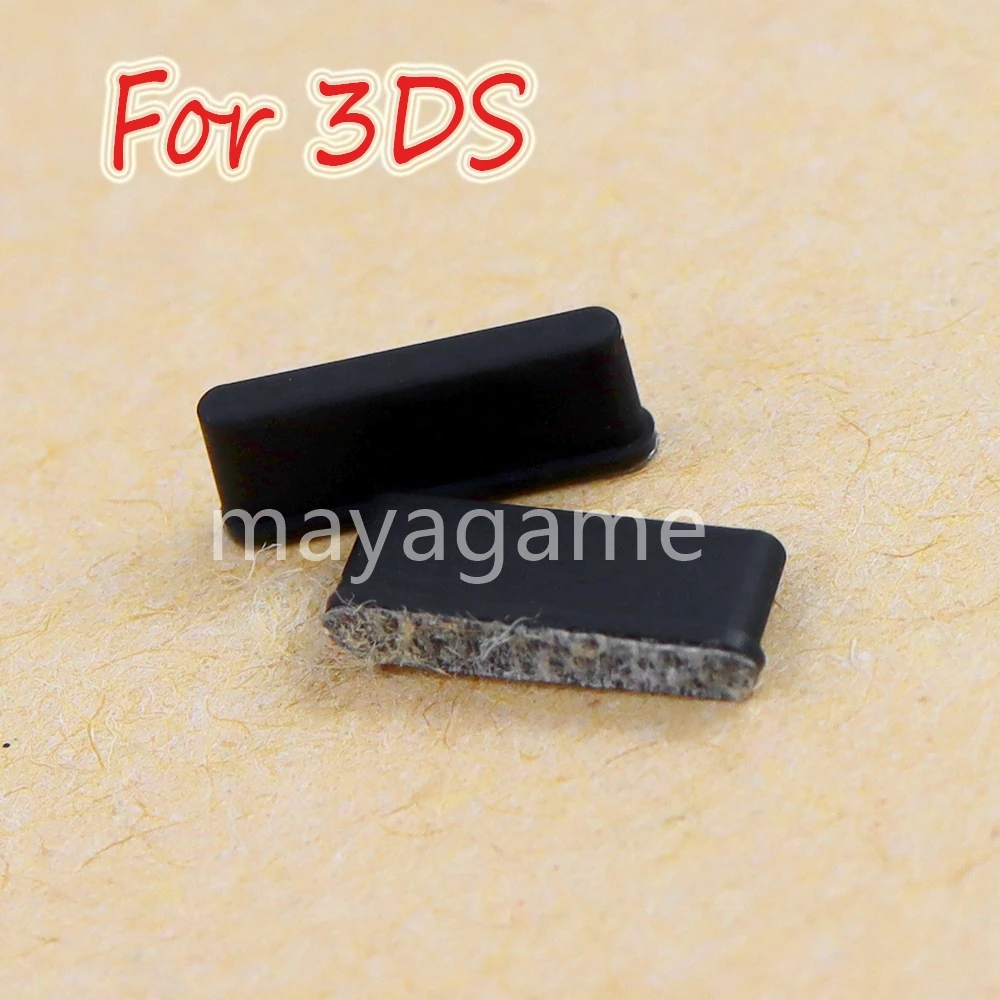 1 คู่ซิลิโคนหน้าจอด้านบนแผ่นกาว Anti-DUST Plug แจ็คป้องกันฝุ่นสําหรับ Nintendo 3DS ฝาครอบ