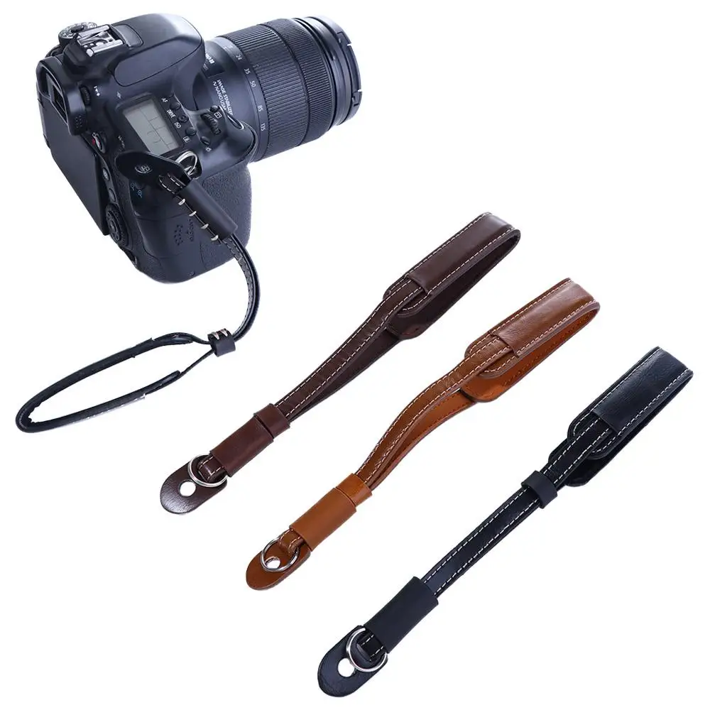 

Photographic Equipment Camera Wrist Belt Anti-lost Rope PU Leather Lanyard Camera Strap Camera Hand Strap Camera Wrist Strap