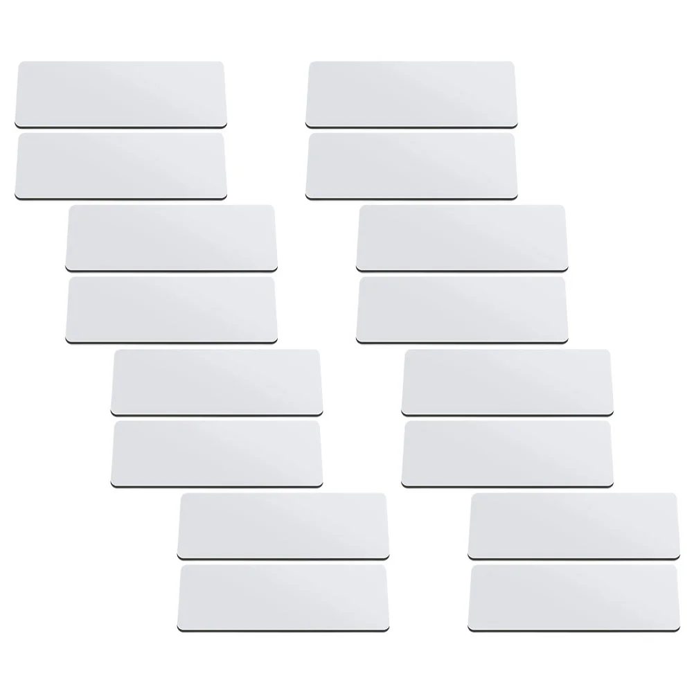 

16Pcs Blank Name Tags Customizable Identification Badges with Pin for Work Office School Use Blank Name Tags Nametag