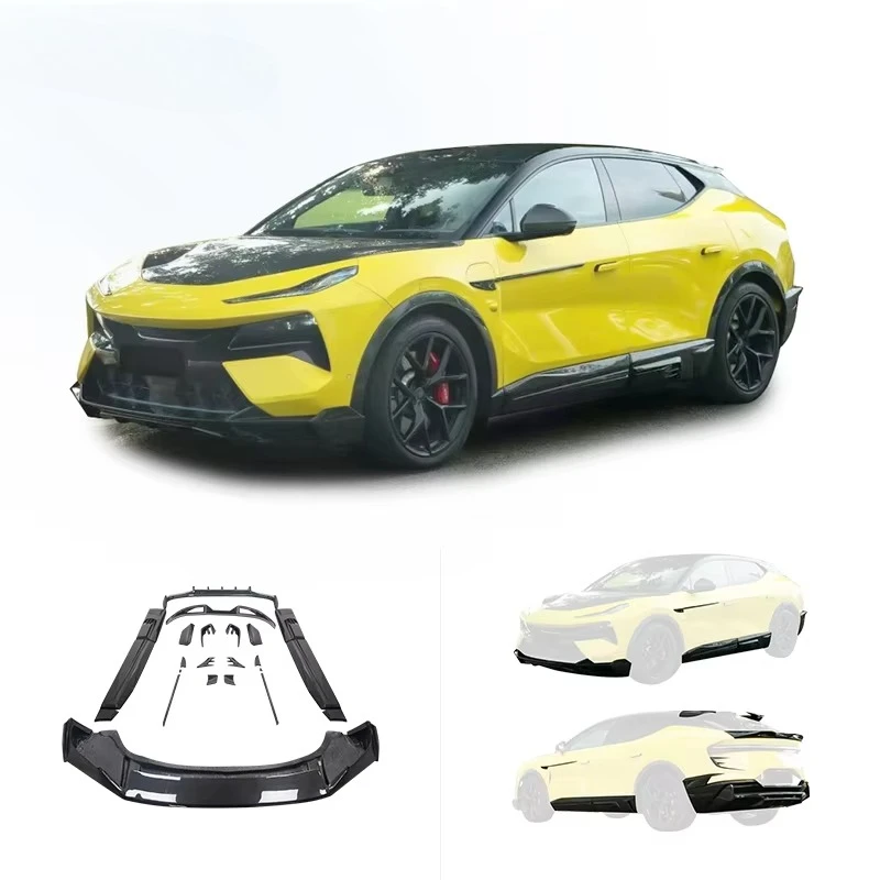 For Lotus Eletre L S R Body Kit Upgrade Carbon Fiber Car Bumpers Front Lip Rear Spoiler Rear Diffusers Side Skirts Accessories