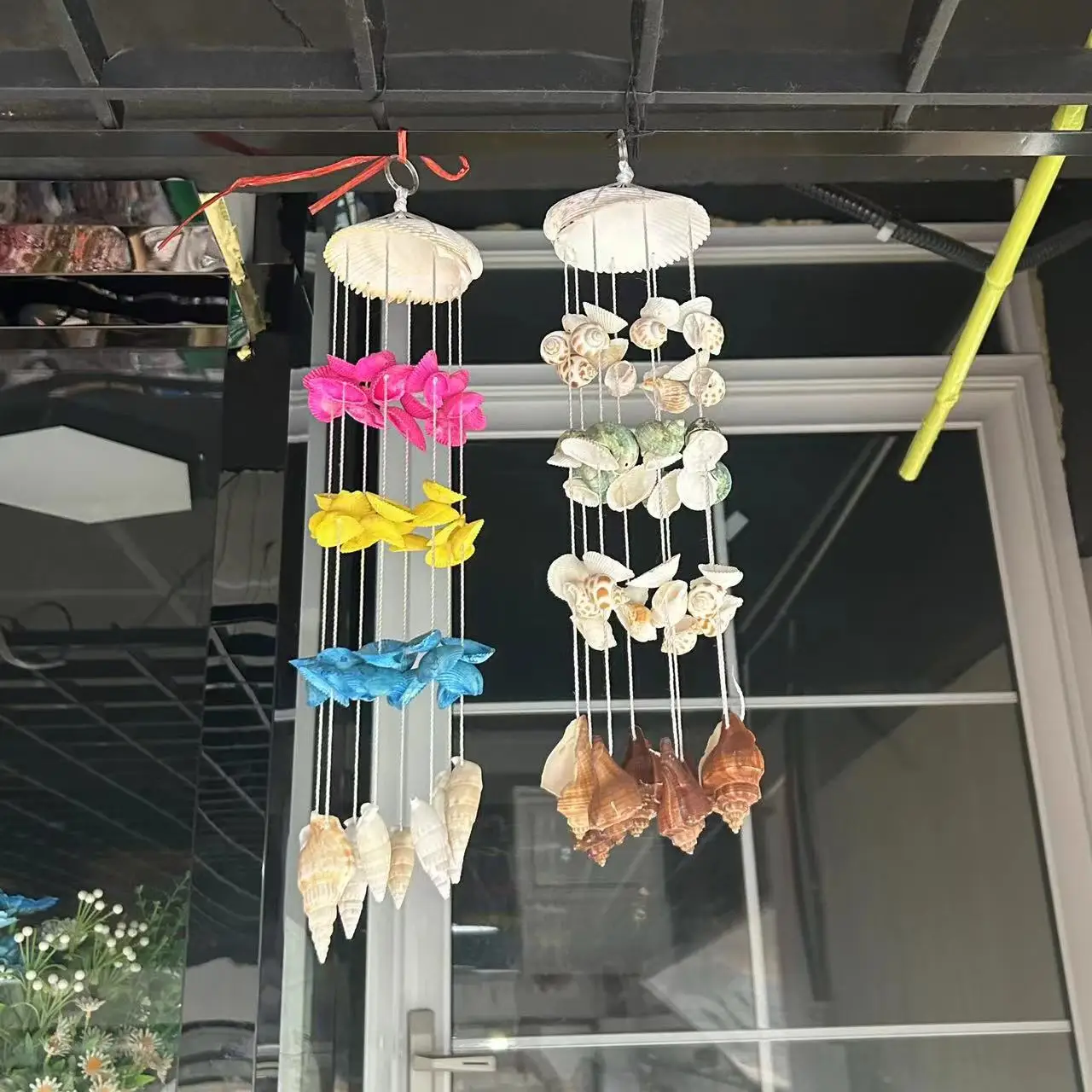 Shell Wind Chimes, Natural Conch and Shell Ocean Featured Crafts, Creative Home Decoration Ornaments