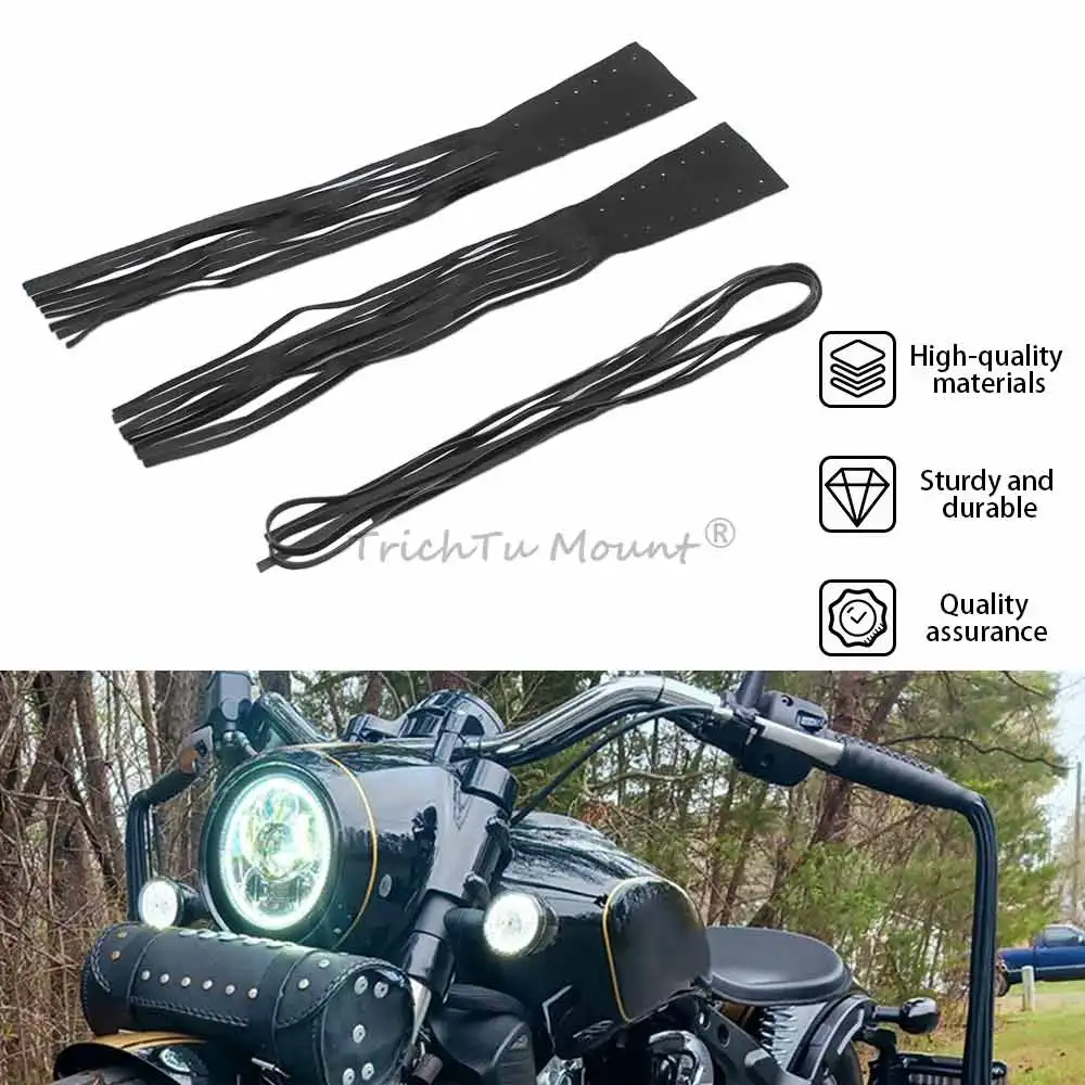 

2Pcs Universal PU Leather Hand Control Brake Lever Covers Motorcycle Clutch Fringe Tassels For Harley Honda Yamaha Bobber Suzuki