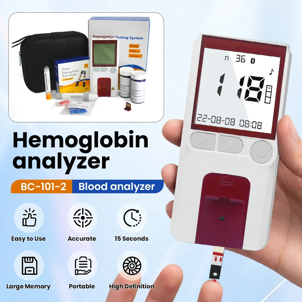 Hemoglobin Test Meter Anemia For Detection Hb And Hct Hemoglobin Analyzer Monitor ( Test strips Accessorios optinal)