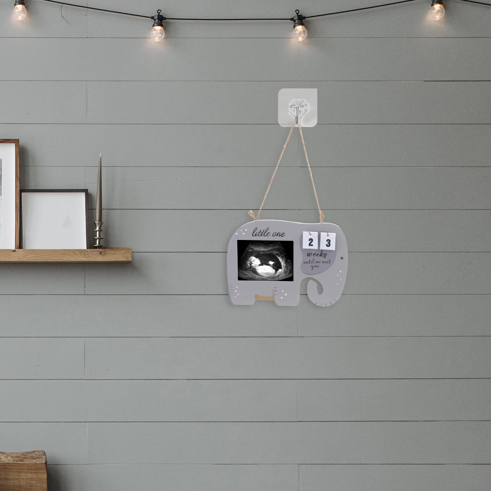 Sonogram fotolijst houten mijl - Baby Nursery Frames recensie en prijs