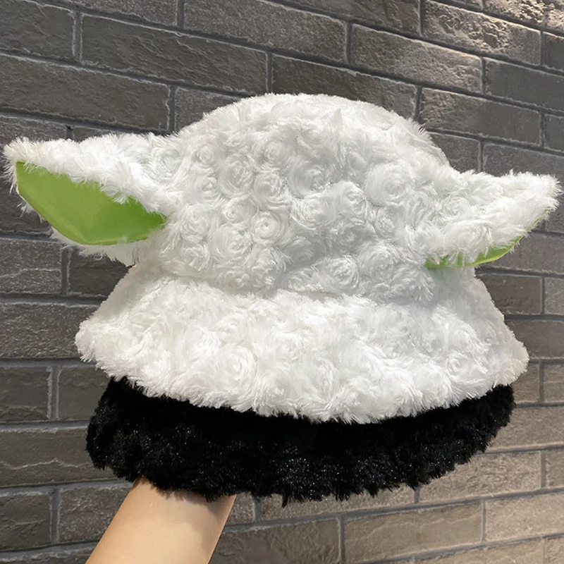 

Plush Lamb Wool Bucket Hat Winter Sheep Ear Plush Panama Caps for Girl Warm Faux Fur Soft Female Fisherman Y2K Women Sun Hats