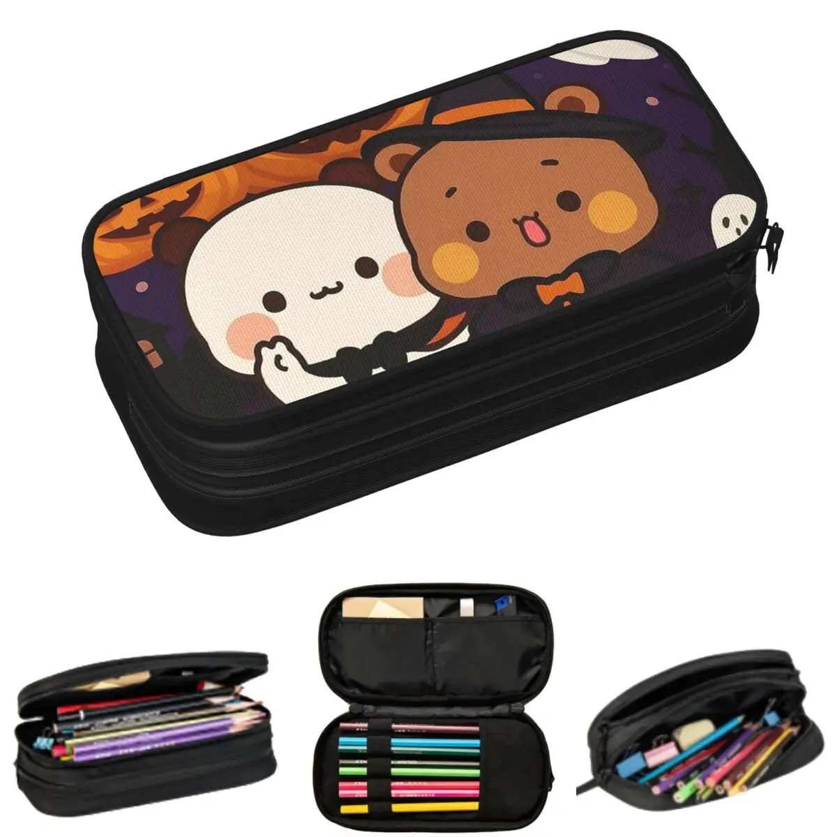 

Мультяшные пеналы Bubu Dudu на Хэллоуин для школьников, вместительные пеналы-косметички для ручек и карандашей