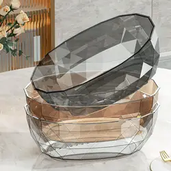 Fruit Bowl Transparent Dessert Bowl Fruit Plate Decorative Mixing Bowl Candy Nut Bowl Candy Dish for Kitchen Snacks Fruit Salad