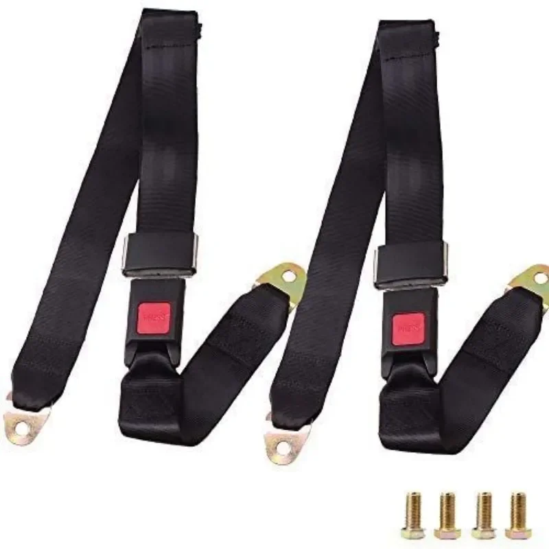 Universal Adjustable Car Truck Seat Belt Lap Two Point Safety Security Belts for Vehicle