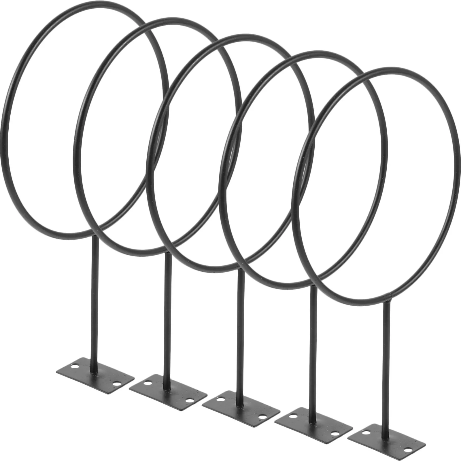 1Set Smooth Polished Iron Wall Mount Display Rack for Basketball Football Soccer Balls Organizer Strong Load-Bearing Sports