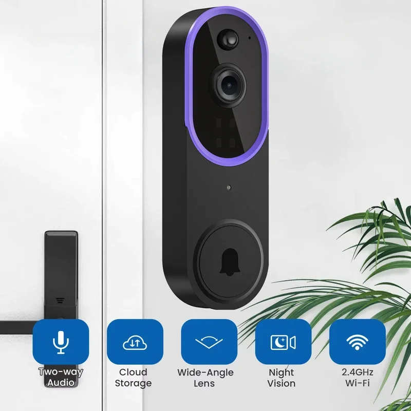 Outdoor Wireless Doorbell Wifi Video Intercom Digital Door Peepholes IR Night Vision Waterproof HD Camera Door Bell Smart Home