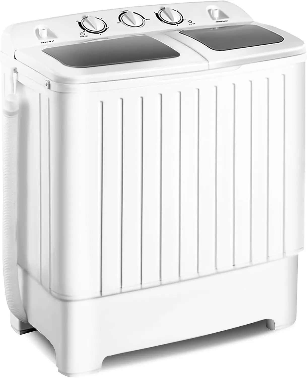 Portable Washing Machine, 20lbs Washer and Spinner Combo, Twin Tub 12lbs Wash & 8lbs Spin, Mini Compact Laundry Clothes