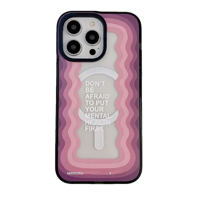 

MagSafe Acrylic Wave Phone Case Cover for IPhone 11 12 13 14 15 Pro Max Case for IPhone 14 Pro Max