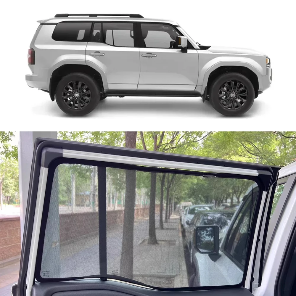 For Toyota LAND CRUISER PRADO J250 2024 2025 Magnetic Car Sunshade Front Windshield Curtain Rear Side Window Sun Shade Visor