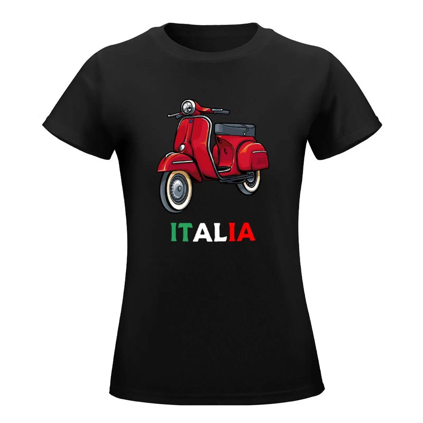 Italy Classic Vespa Scooter Moped Bike Retro Love Vintage T-Shirt tops funnys aesthetic clothes T-shirts for Women