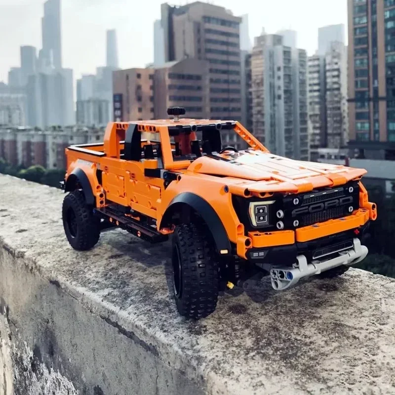 

Technical 42126 1:10 Ford Raptors F-150 Pickup Truck Sports Car Building Block Set Muscle Vehicle Model Bricks Toys for Kid Gift
