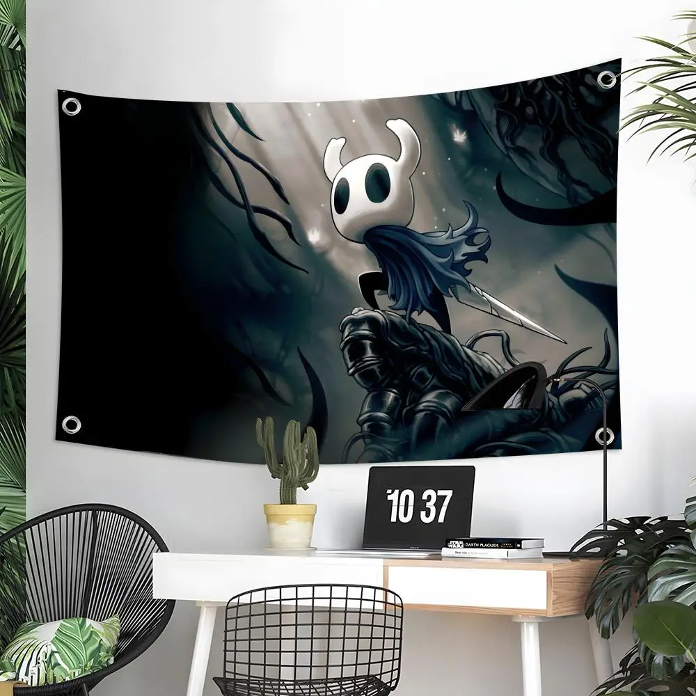 Metroidvania Hollow Knight Silksong Flags Custom Camping Out