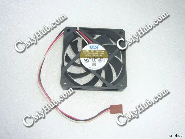 For AVC DE07015B12H 096 DC12V 0.50A 7015 7CM 70MM 70X70X15MM 3pin Cooling Fan DE07015B12H-096 DE07015B12H 096