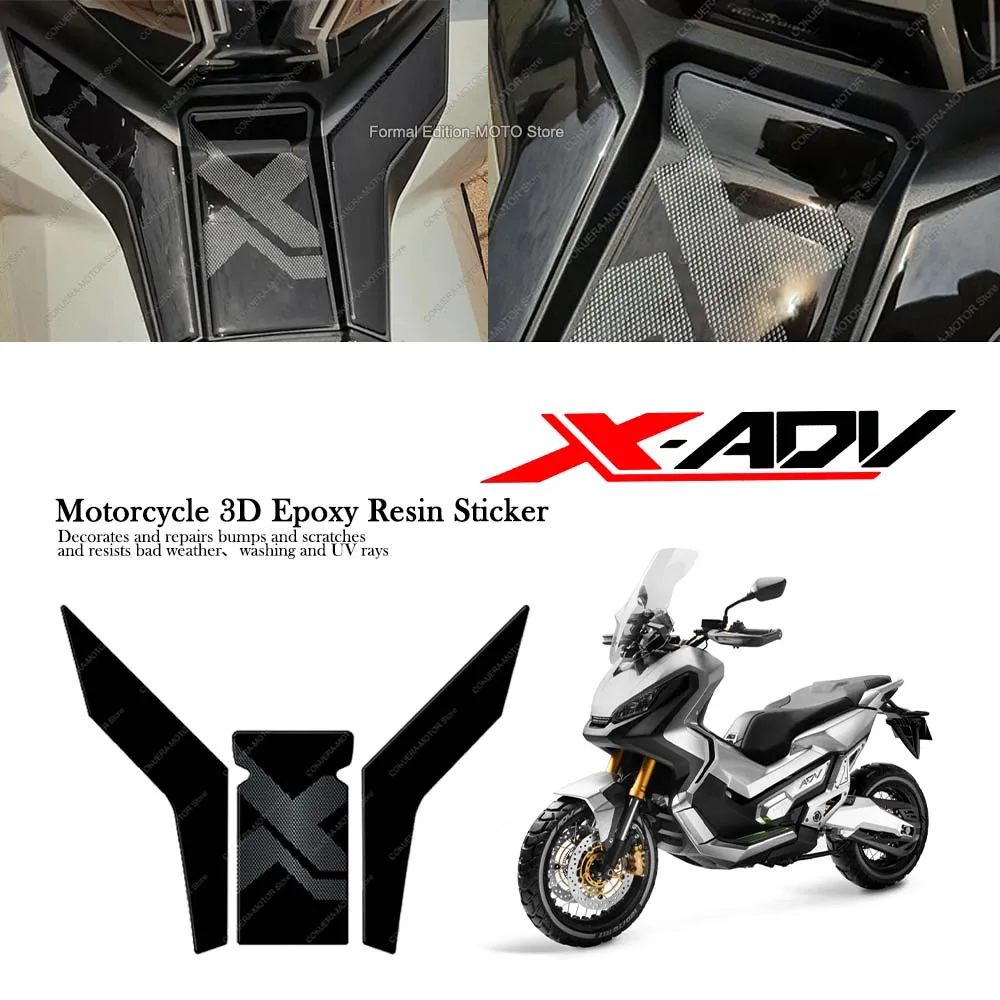 

For Honda XADV 750 2021-2024 3D Epoxy Resin Sticker Waterproof Scratch-Resistant Motorcycle Pedal Protection Decal