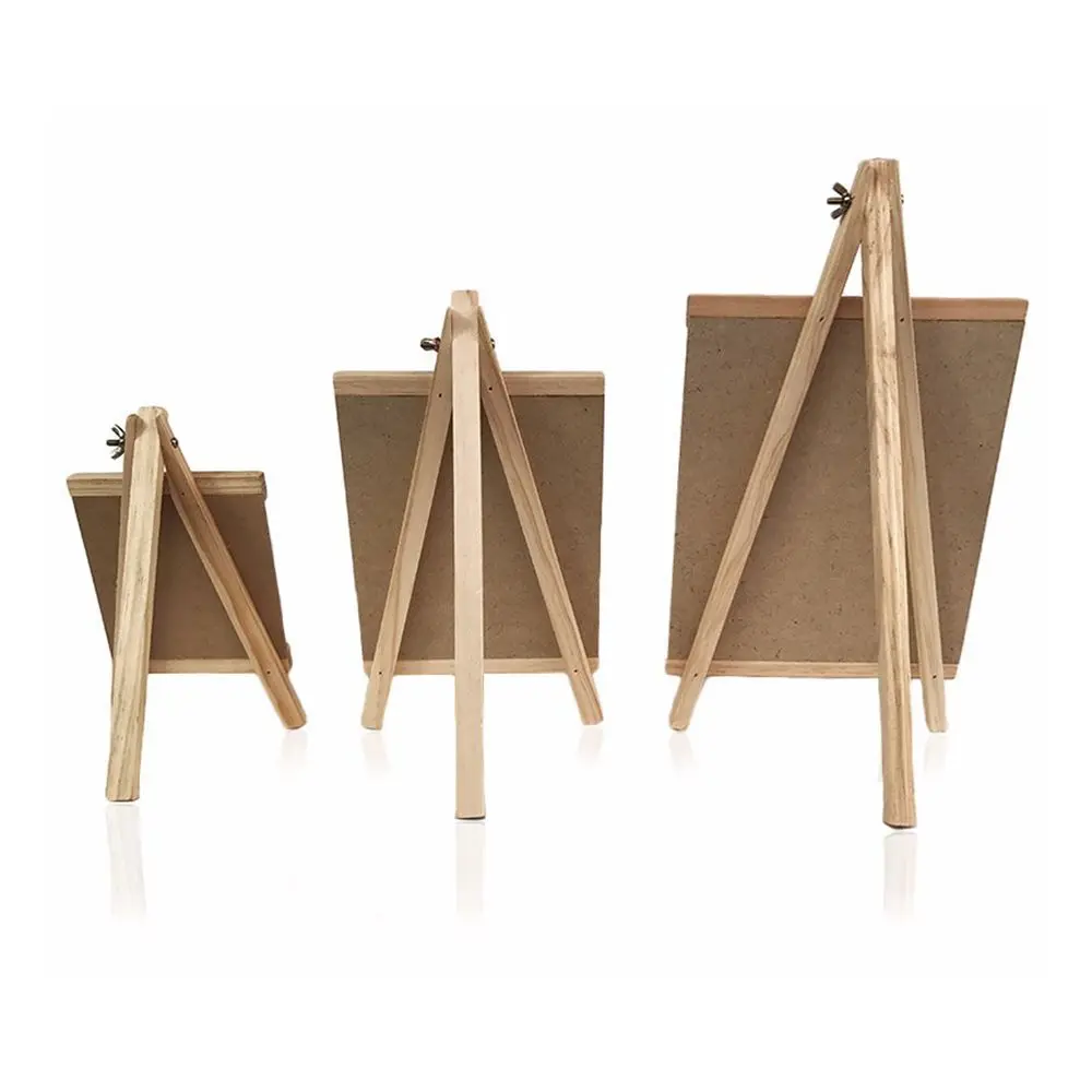 Kids Mini Writing Black Chalk Collapsible Wooden Boards Chalkboard Blackboard Pine Wood Easel