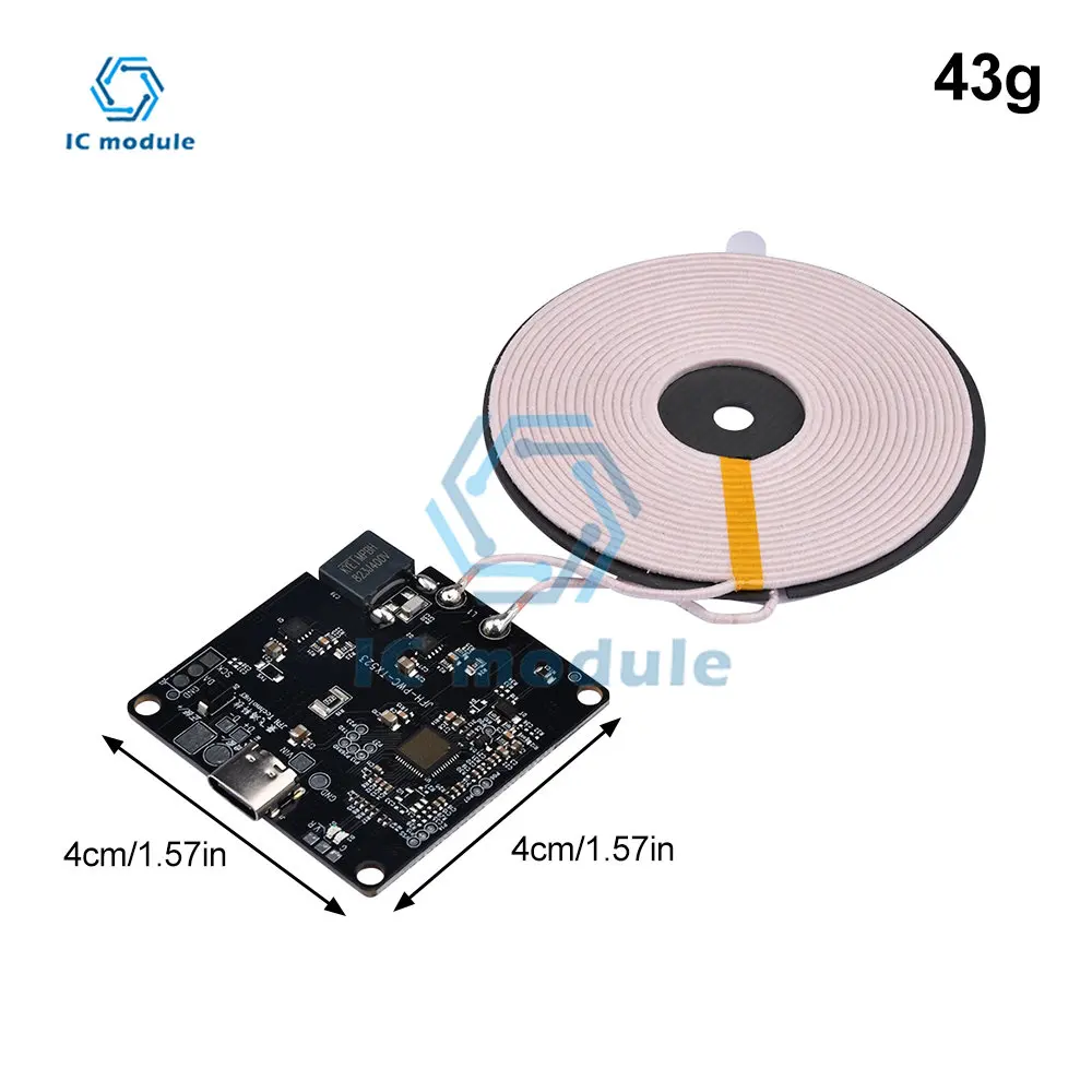 Invisible Wireless Charger Module 13MM Long-Distance Wireless Charging Motherboard DIY Wireless Charger QI Coil