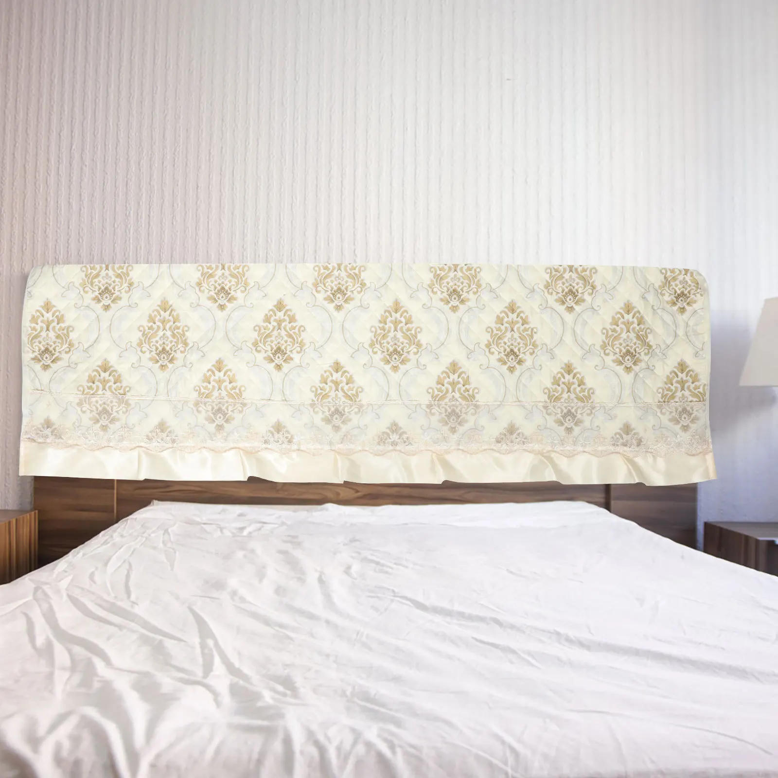

Stretchable Thickened Headboard Cover Quilted Soft Padding Protector for Upholstered 1.8m Bed Headboard Slipcover