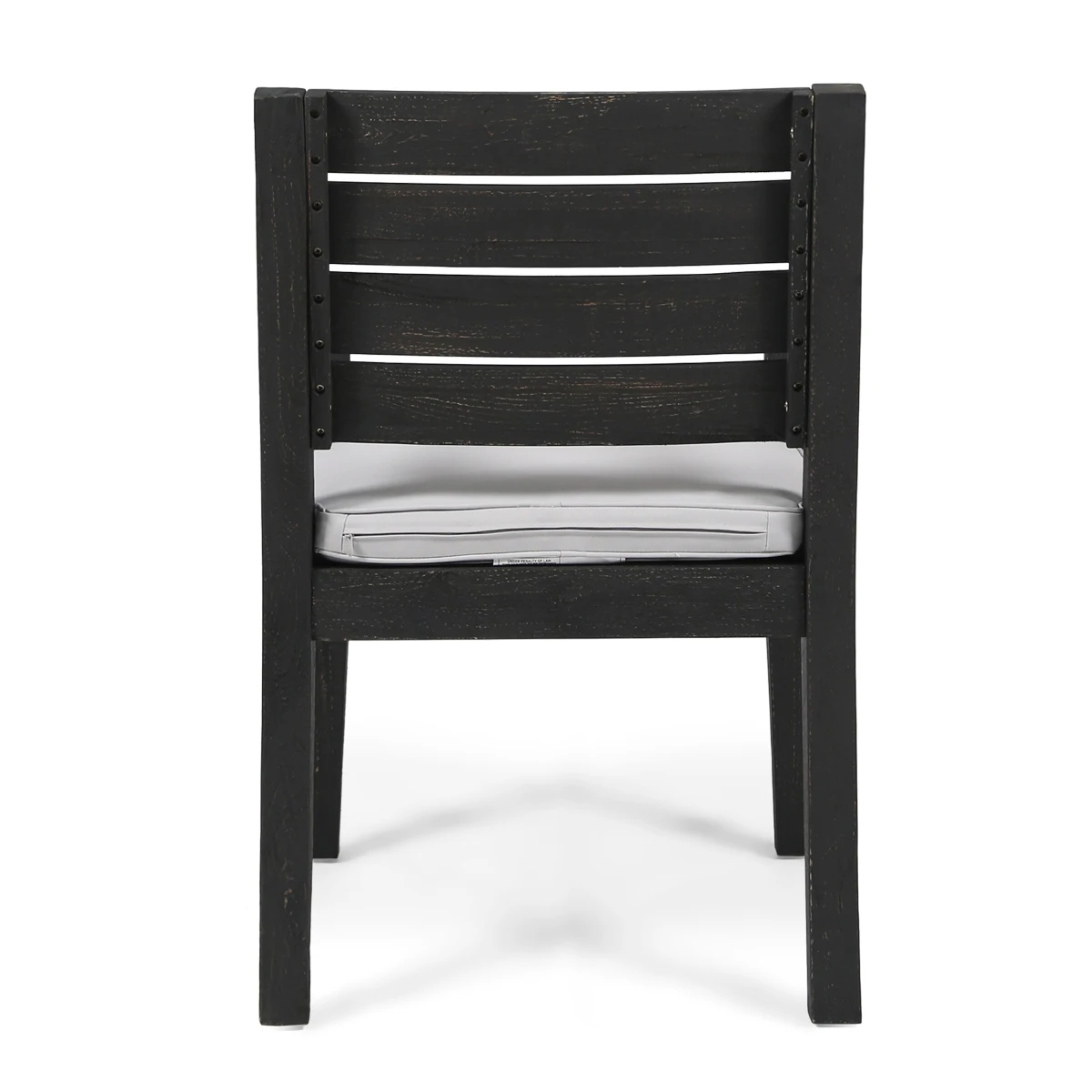Christopher Knight Home® Outdoor Dining Chair Set of 2, Dark Grey With Light Grey Cushion    RR