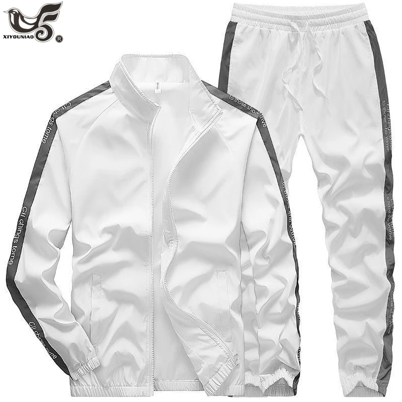 

New Men's Sportswear Autumn Tracksuit Jacket Sweatpants Running Sets Jogging Suits Male Joggers Fitness Sport Suit Men Clothing