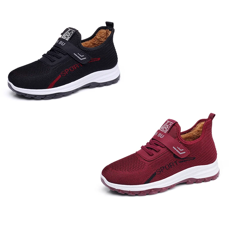 

Elderly Cotton Shoes Women's Winter Velvet Thickened Elderly Walking Shoes Comfortable Soft Sole Warm Grandma Cotton Boots