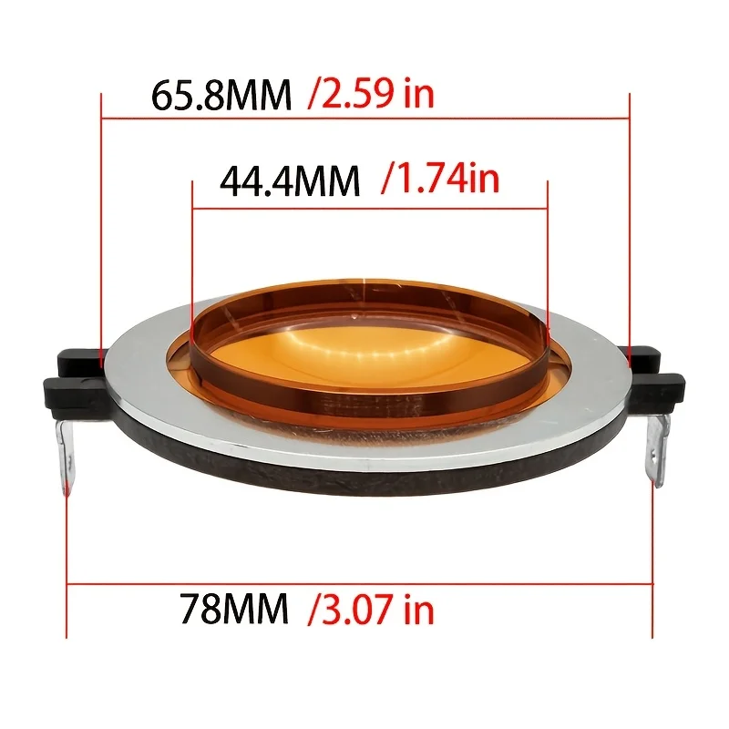 1 pezzo Membrana Tweeter Audio Saldata Marrone a 44 Nuclei, Bobina Vocale Driver ad Alta Frequenza, Componente
