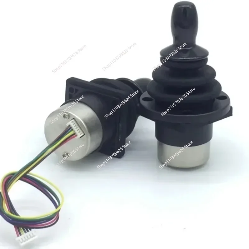 Electric Control Aluminum Alloy Joystick，two axis Hall type industrial control lever SMC30B