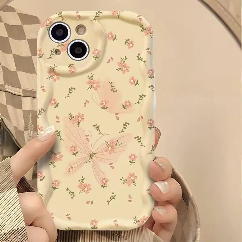 Case for Samsung Galaxy A54 5G A55 A24 A25 A15 A33 A34 A73 A31 A32 A51 A52 A53 A71 A72 A30 A20 A50 A50S Cover Tulip Flower Soft