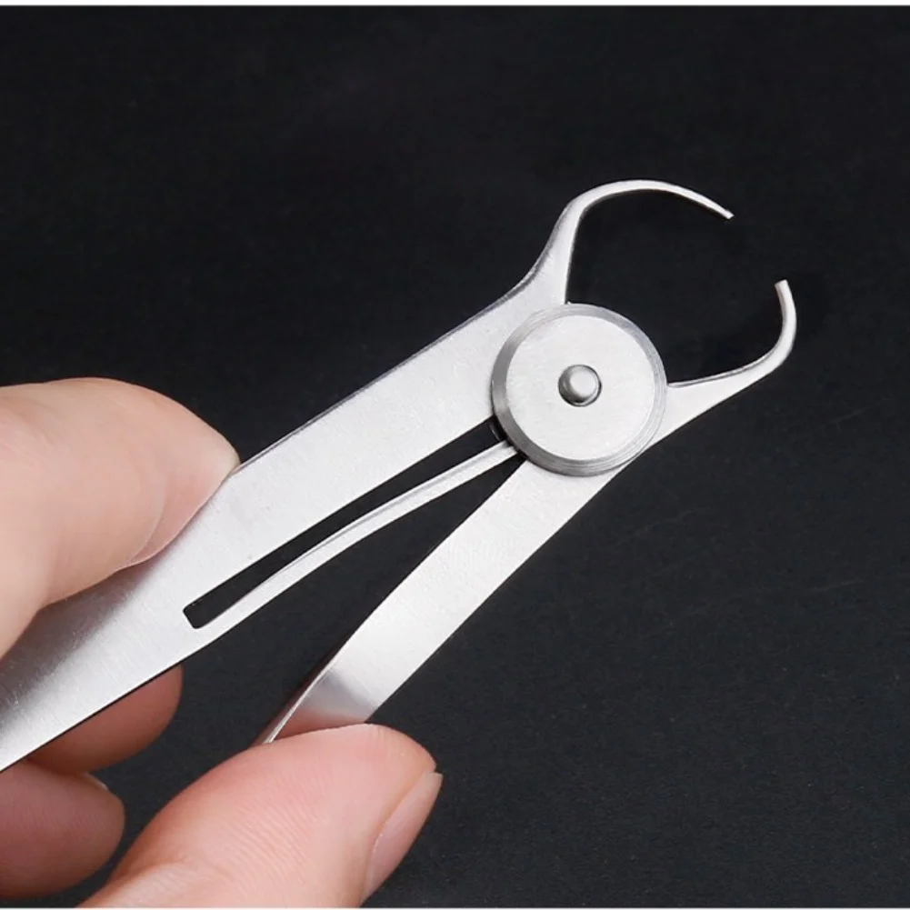 Stainless Steel Jewelry Caliper Set Inner Type 0-10mm with Engraved Scale for Reliable Thickness Readings 2 Pack