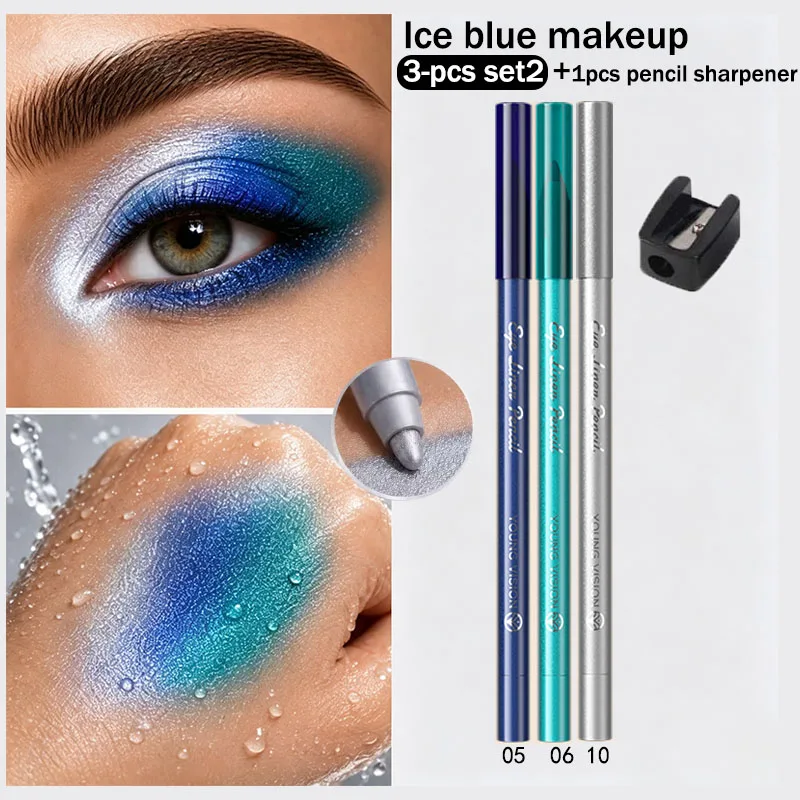 3pcs/12pcs multi-function eye shadow pen Pearl eyeliner gel pen Eye makeup pen Silky-Soft, No Drag, No Crease