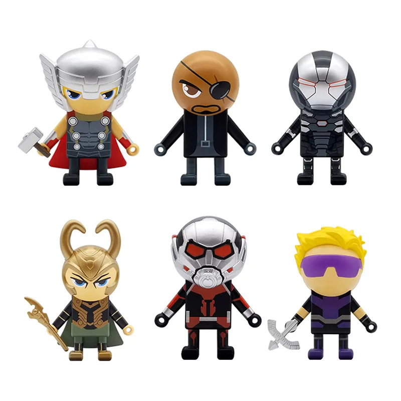 

Marvel Avengers Funny Wall Walker Toys Antman Loki Thor War Machine Hawkeye Nick Fury Action Figure Doll Ornaments Kids Gifts