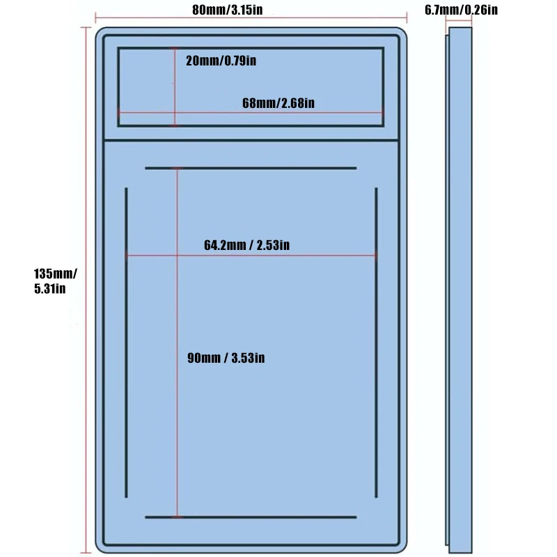 35PT PSA Graded Card Slab with Buckle, Removeable Trading Card Holder, UV Protection