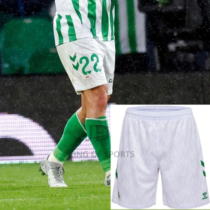 2025 pantalones cortos de fútbol para motocicleta España Real Betis Racing estilo impreso, pantalones cortos de entrenamiento de fútbol