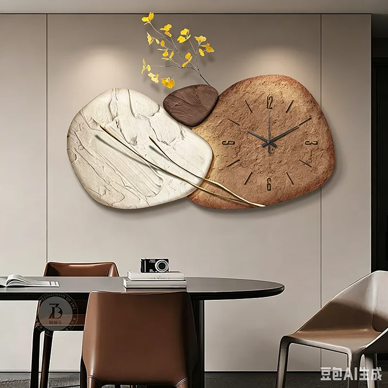 Relojes de Pared Irregulares de Moda, Reloj de Pared Creativo para Salón, Reloj de Pared Relajante de Gran Tamaño, Reloj de Pared Único para Decoración de Sala de Estar