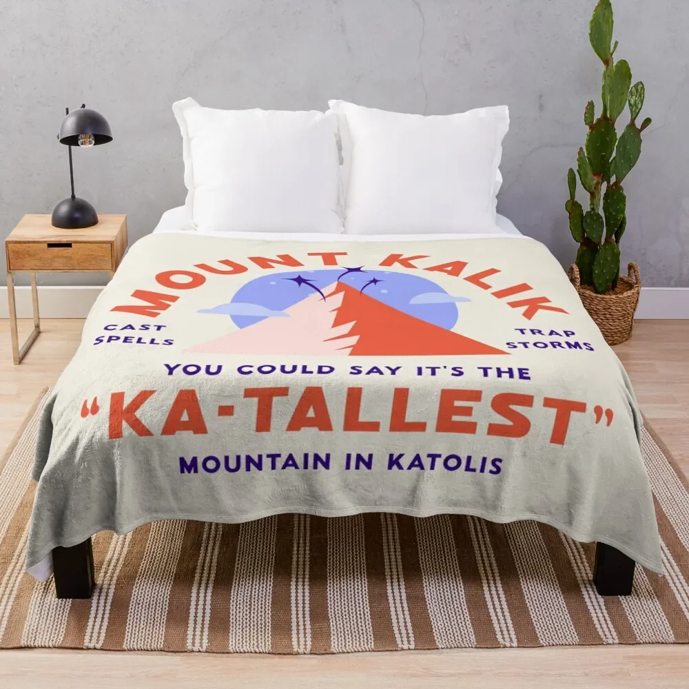 Ka-tallest Mountain Throw Blanket For Sofa Thin Tourist Loose Blankets